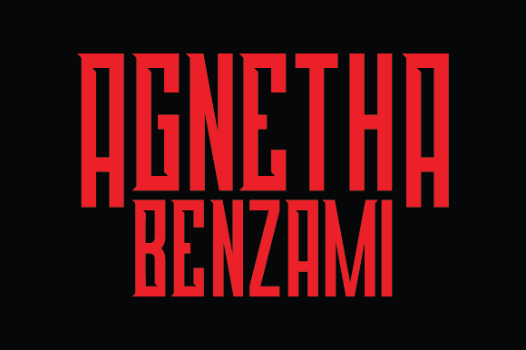Agnetha Benzami: A Bold Display Font for Modern Web Design