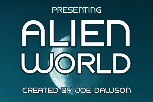 Alien World Font for Handmade Creations