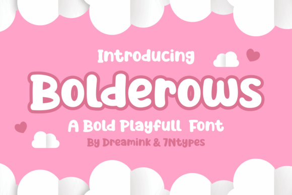 Bolderows Font for Handmade Creations
