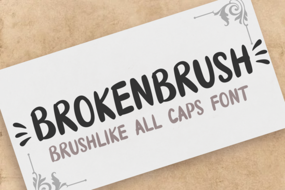 Brokenbrush Font for Handmade Creations