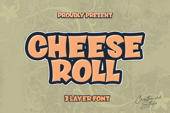 Cheese Roll Font for Handmade Creations