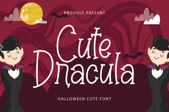 Cute Dracula Font for Handmade Creations