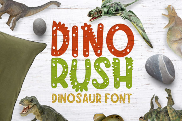 Dino Rush Font for Web Design Projects