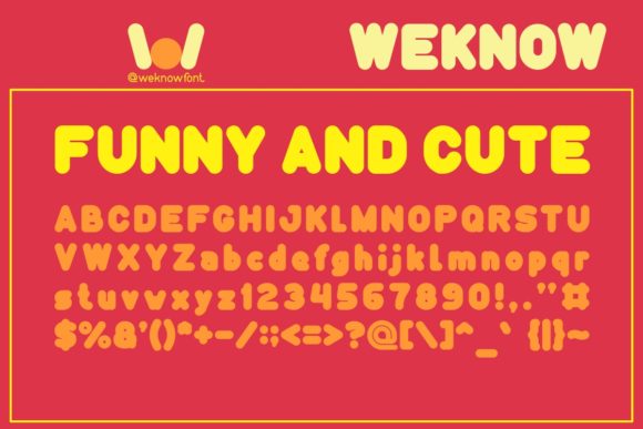 Funny and Cute Font for Eye-Catching Designs
