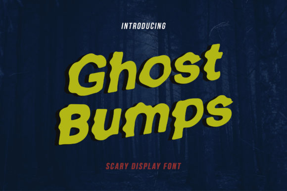 Ghost Bumps Font for Handmade Creations