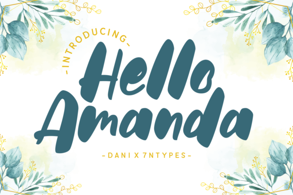 Hello Amanda Display Font Review