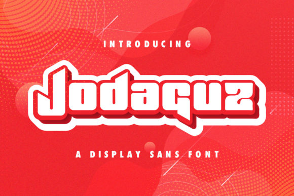 Jodaguz: A Modern Display Font for Editorial Projects