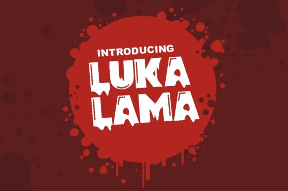 Luka Lama: A Horror-Themed Display Font for Editorial Projects