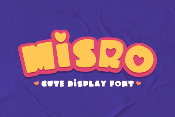 Misro: A Playful Display Font for Creative Branding