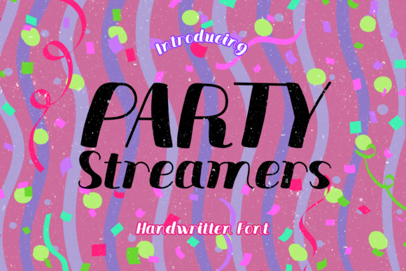 Party Streamers Font for Web Design Projects
