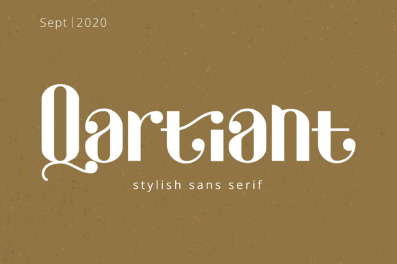 Qartiant: A Stylish Display Font for Modern Branding