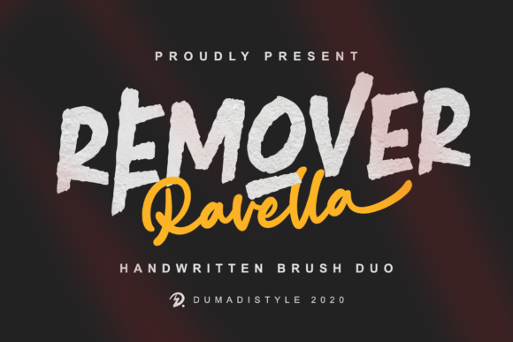 Remover Ravella Font for Handmade Creations