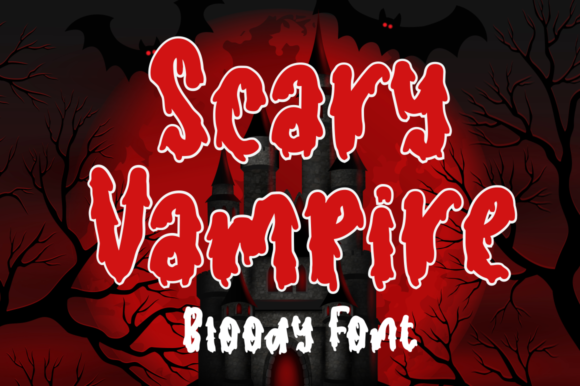 Scary Vampire Font Review for Design Projects