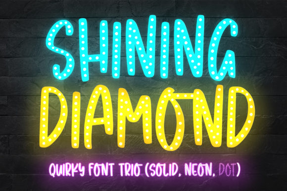 Shining Diamond: A Bold Display Font for Creative Projects