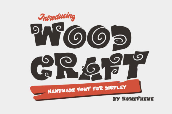 Wood Craft Font for Business Branding