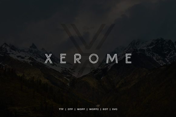 Xerome: A Modern Display Font for Web Design